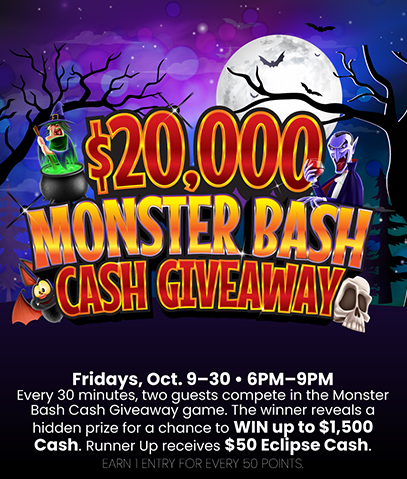 Monster Bash Cash Giveaway